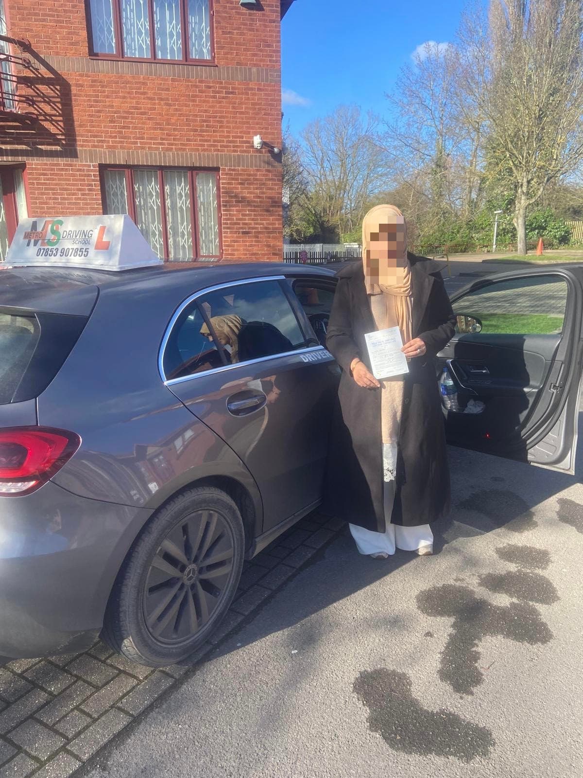 MDS Driving School student passed their driving test in Slough